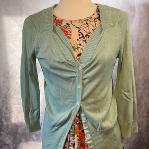 Bea & Dot mint green cardigan - 3/4 sleeve